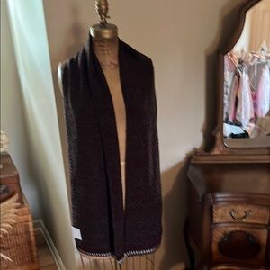 Calvin Klein Maroon Knit Scarf